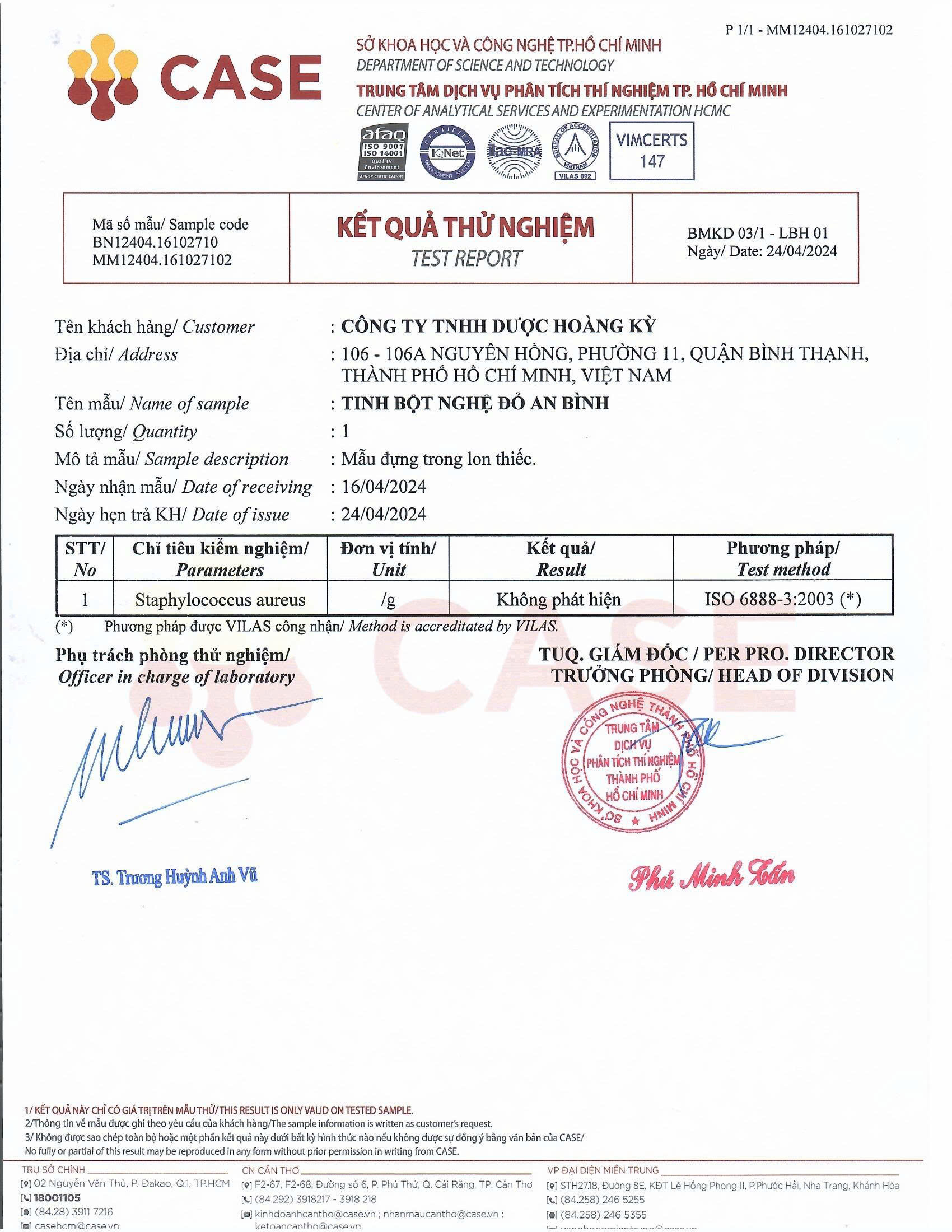  - Công Ty TNHH Dược Hoàng Kỳ